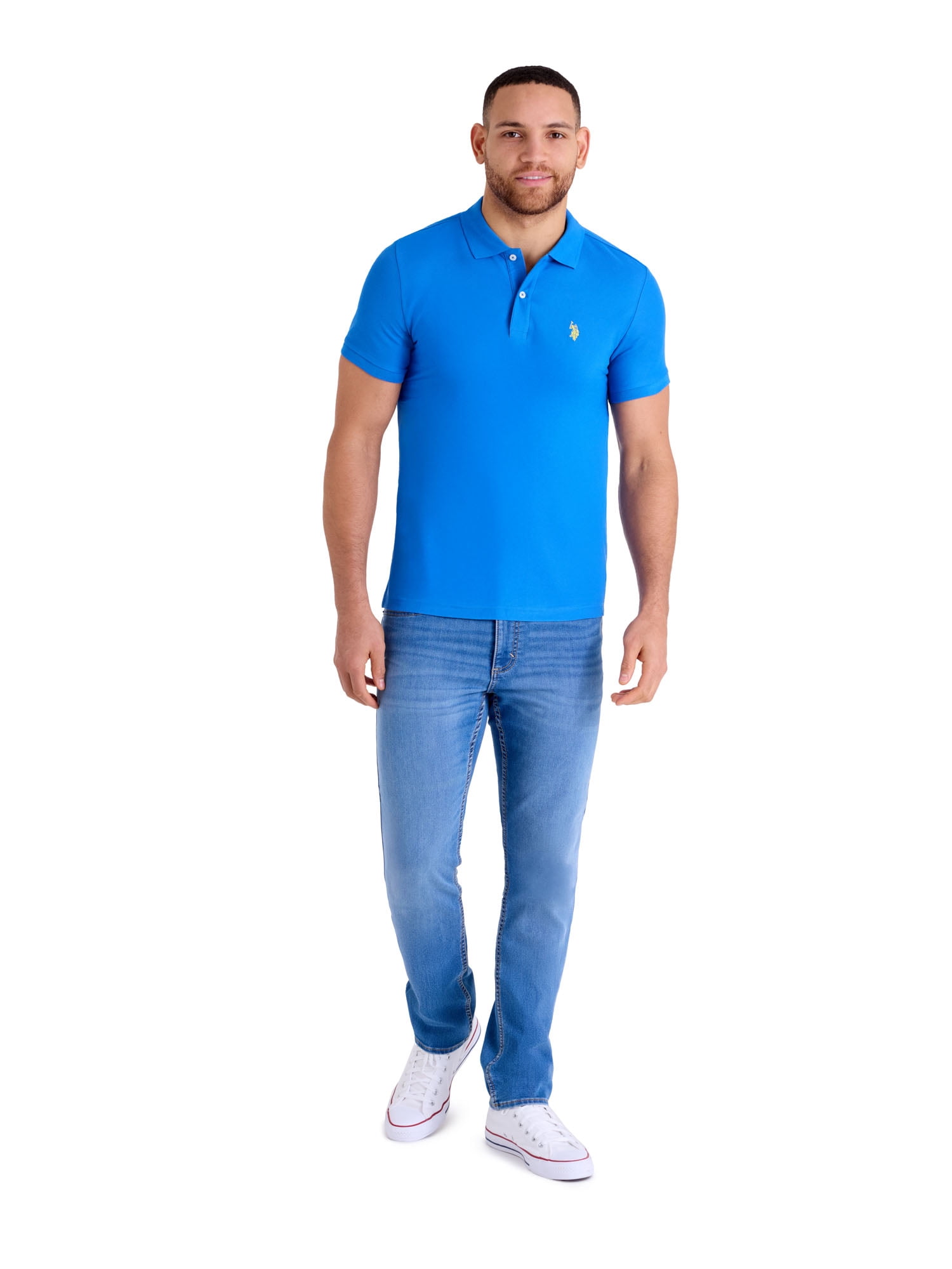 U.S. Polo Assn. Men's Slim Fit Pique Polo Shirt