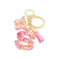 thumbnail image 1 of Fashion 26-letter Key Chain Pendant Butterflys Tassel Key Chain Elegant Fashion Multi-functional Use, 1 of 5