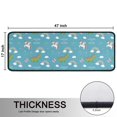 thumbnail image 5 of Kitchen Rugs Sets Of 2,Blue Cartoon Dinosaur and Unicorn Rainbow Cloud Anti Fatigue Kitchen Mat Rugs Non Slip Washable,Decorative Kitchen Floor Mats for Kitchen,Sink,Laundry,17"x47"+17"x47", 5 of 5