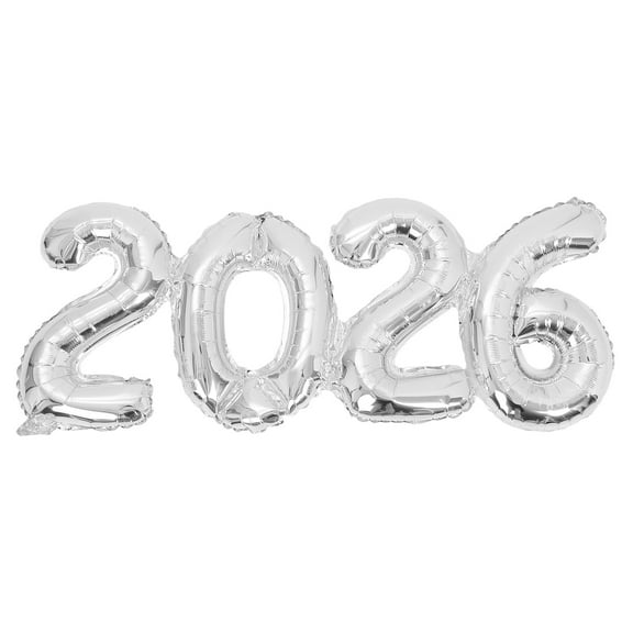ELAYARD Silver Aluminum Number Balloon for Stylish Wall Decoration and Event Centerpiece