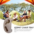 thumbnail image 3 of Mesa Auxiliar Portátil Con Bandeja Reclinable para Accesorios Camping Al Aire Libre (caqui), 3 of 9