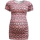 thumbnail image 1 of Puntoco Maternity Stripe Lattice Print O-cuello de manga corta Casual camiseta Embarazada tops Puntoco Puntoco-759, 1 of 3