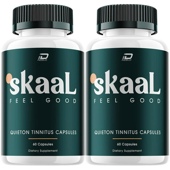 Skaal Healthy Ear Support Supplement - Skaal for Hearing Support, 2 Pack, 120 Capsules