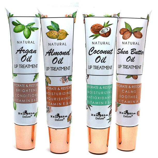 Italia Deluxe Natural Oil Lip Treatment Lip Balm Conditioner 4pc Set 0