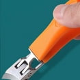 thumbnail image 1 of Fiudx Cortaúñas de Boca Ancha, de Acero Inoxidable, Antisalpicaduras, Mango Ergonómico, Ideal para Cortar Uñas de Manos y Pies, Herramienta de Aseo Personal, Limpieza Sin Complicaciones, Resistente a, 1 of 3