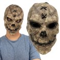 thumbnail image 1 of ZHAOCHENG 1 Uds. Máscara De Halloween,UnisexRetroViejoCráneoAterradorMáscara De HalloweenCosplayHorribleCabezaCascoCara CompletaLátexDisfrazAterradorPropforCarnavalFiesta Temática,Fiesta De Pelota De, 1 of 1