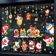 thumbnail image 4 of ZPAQI Christmas Window Sticker Clings Cartoon Santa Snowman DIY Wall Static Stickers, 4 of 20