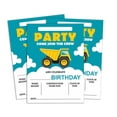 thumbnail image 1 of Darling Souvenir Green Birthday Invitation Card 28 Pcs Fill or Write In Blank Invites Printable Party Supplies 5 x 7 Inches, 1 of 5
