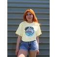 thumbnail image 2 of Shark Attack Print Tie Dye Cyclone Women -Image by Shutterstock, Female Medium, 2 of 4