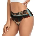 thumbnail image 2 of Fotbe Cat Asleep Among Flowers Calzones Estampados para Mujer – Ropa Interior de Algodón, Cómoda, Suave y Elástica-4X-Large, 2 of 6