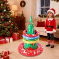 thumbnail image 4 of Inflatable Christmas Hat Ring Toss Game Set Pvc Holiday Party Activity Toy For Kids Indoor Outdoor Festive Entertainment With Four Colorful Rings, 4 of 6
