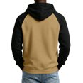thumbnail image 5 of HAJWOH Mens Hoodies Pullover Lightweight Block Color Sweatshirts Casual Long Sleeve Shirts Drawstring with Pocket, 5 of 5