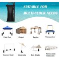 thumbnail image 7 of 8 Pack Canopy Sand Bags -  & Portable for Tents, Canopies & Umbrellas - Unfilled Weight Bags for Outdoor Events, 7 of 7