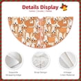 thumbnail image 3 of Sikiie Corgi Animal Nativity Christmas Tree Skirt, Jesus Christian Winter Holiday Tree Mat Decoration(30-48IN)36", 3 of 6