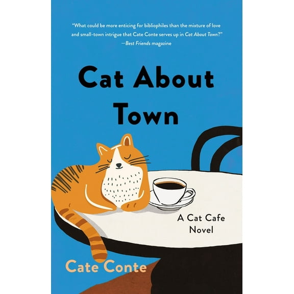 Cat Cafe Mystery Cat about Town: A Cat Cafe Novel, Book 1, (Paperback)