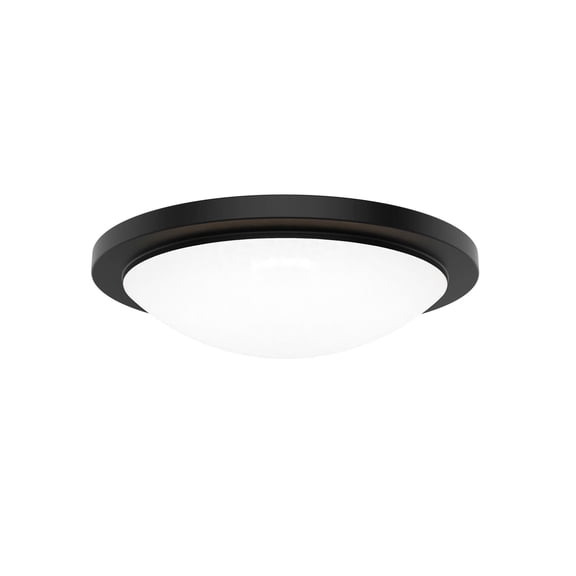 FM-252218-CS-BK WAC Limited Dew - 45W 1 LED Flush Mount-18 Inch Tall and 4.25 Inch Wide-Black Finish