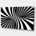 thumbnail image 2 of Designart 'Black and White Spiral ' Abstract Canvas Art Print, 2 of 3