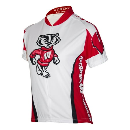 Wisconsin Cycling Jersey - Adrenaline Promotions Women's University of Wisconsin Badger Cycling Jersey (University of Wisconsin - M)