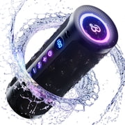 VEAT00L Bluetooth speaker, Wireless Portable Bluetooth Speaker with IPX7 Waterproof, Up to 24H Playtime,20W Powerful Bass,BT 5.4,LED Lights,TWS Pairing for Home/Party/Outdoor/Beach,Birthday Gift