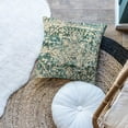 thumbnail image 3 of Boho Pillow Covers 16x16 Inch, Persian Carpet Green Vintage Throw Pillow Cover Antique Ethnic Decorative Green Pillow Cases Home Decor Square Linen Pillowcase, 3 of 6
