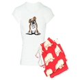thumbnail image 1 of CafePress - Brown White Bulldog - Women's Light Pajamas, 1 of 1