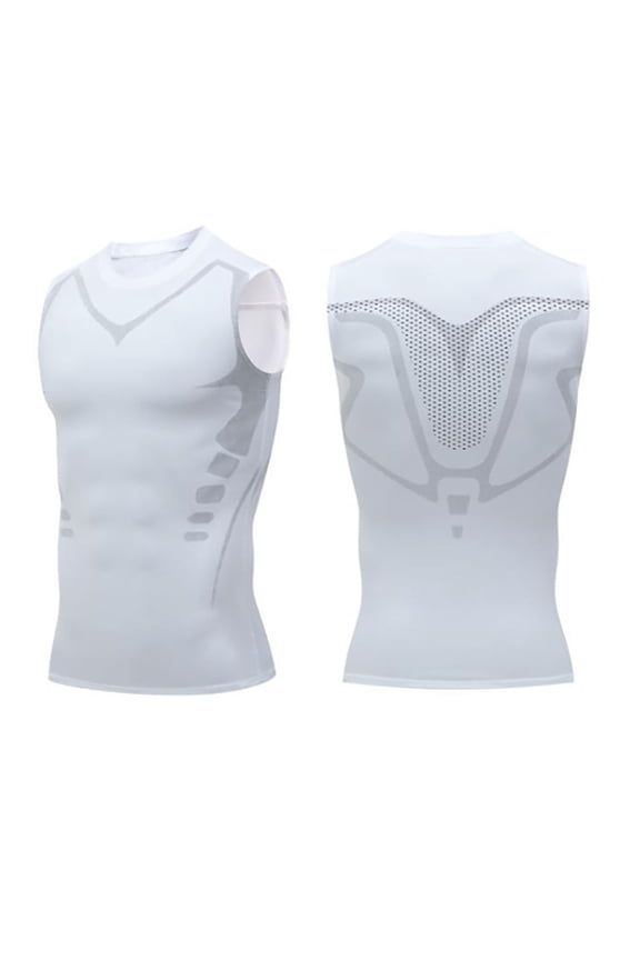 Mens Slimming Body Shaper Vest, Gynecomastia Compression Shirts, Tummy Control Undershirts - Change In Seconds