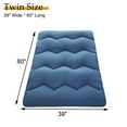 thumbnail image 2 of Japanese Futon Mattress for Adults, Thicken Tatami Mat Sleeping Pad, Roll Up Japan Floor Mattresses, Futon Floor Bed for Camping Trips Guest Room, 2 of 8