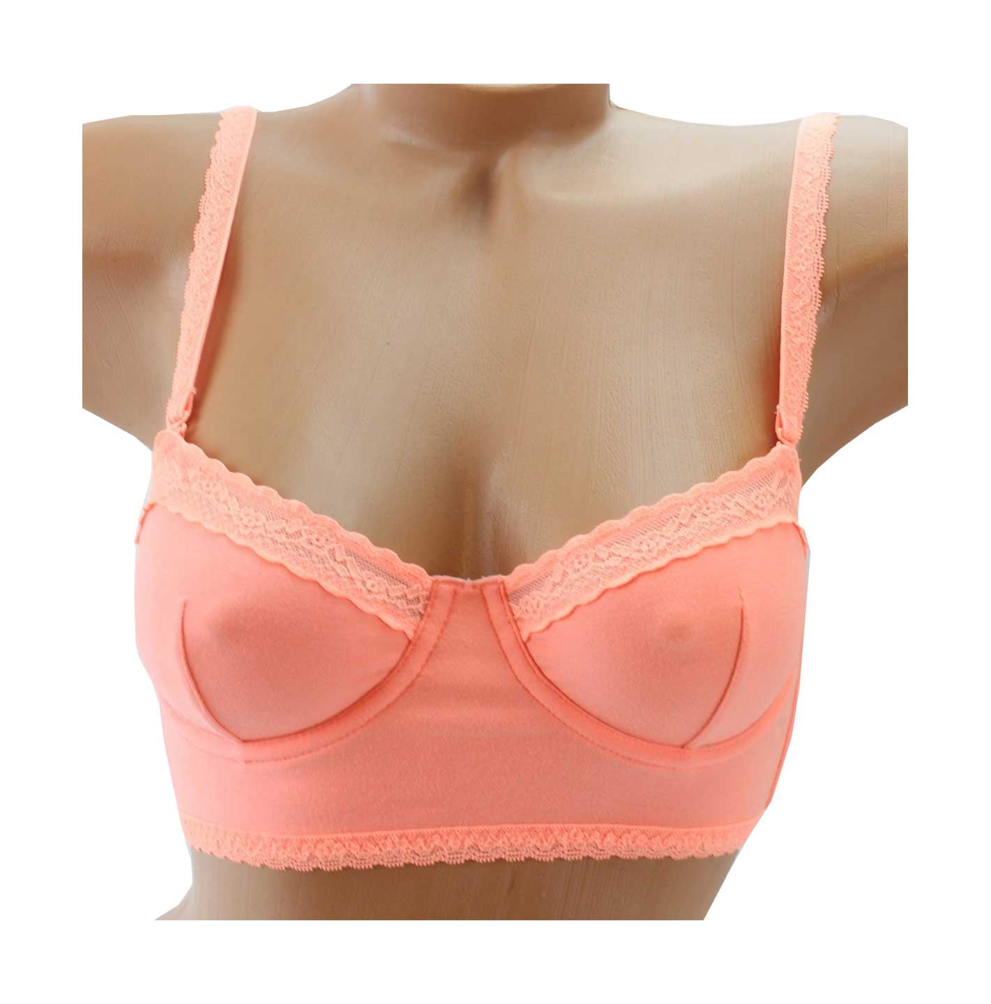 Victoria's Secret Long Line Unlined Cotton Adjustable Straps Bra Bralette
