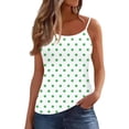 thumbnail image 2 of Tank Tops for Women Plus Size Sleeveless Round Neck Round Dot Printing Camisole Summer Tank Mint Green XL, 2 of 6