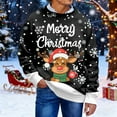 thumbnail image 5 of Christmas Sweater Men Sweaters Funny Sweatshirt Knit Plus Size Big and Tall Holiday Vacation Elf Adult Sweatshirts, 5 of 7