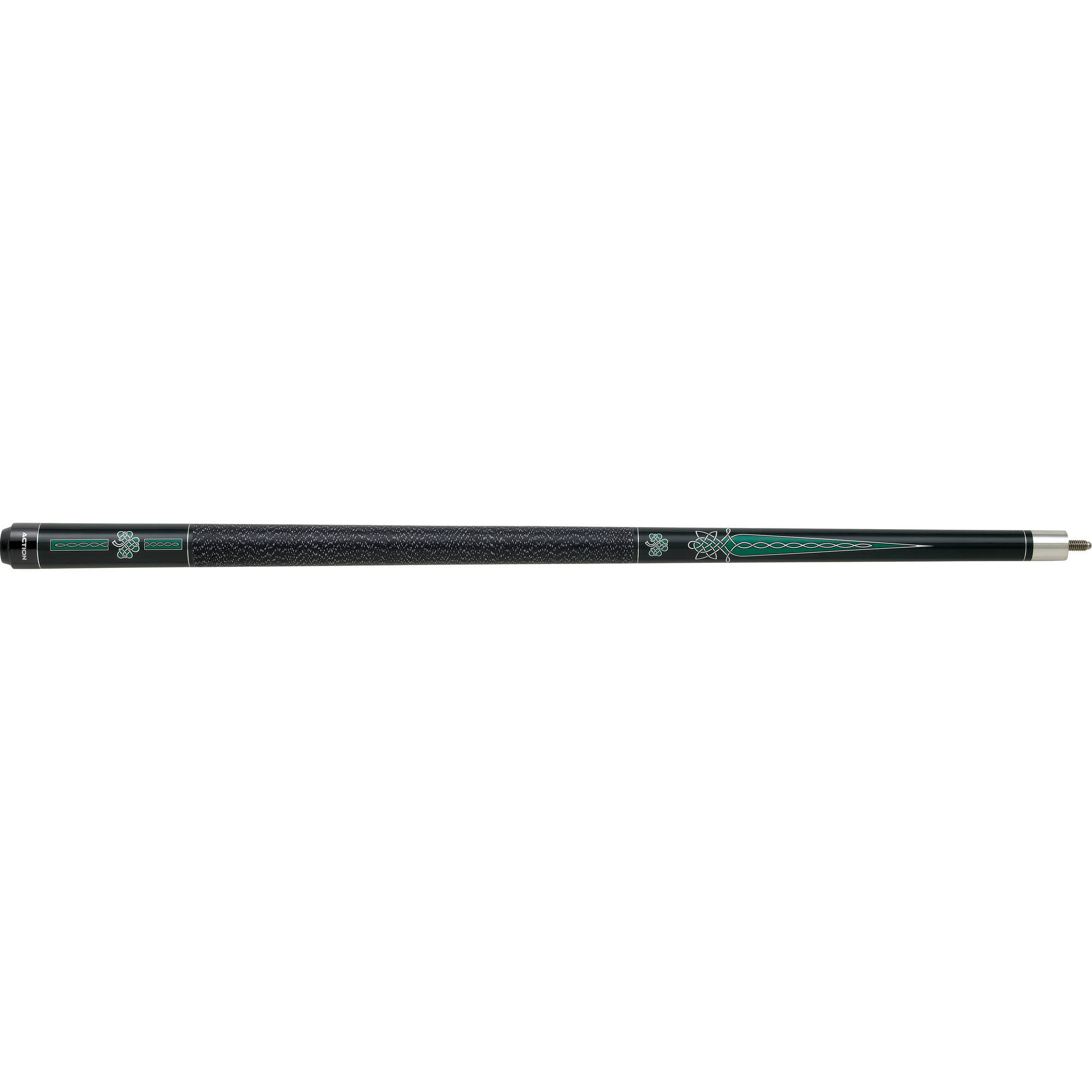 19 Action Impact IMP20 Celtic Pool Cue Stick with 12 pieces of Master Billiard Chalk 