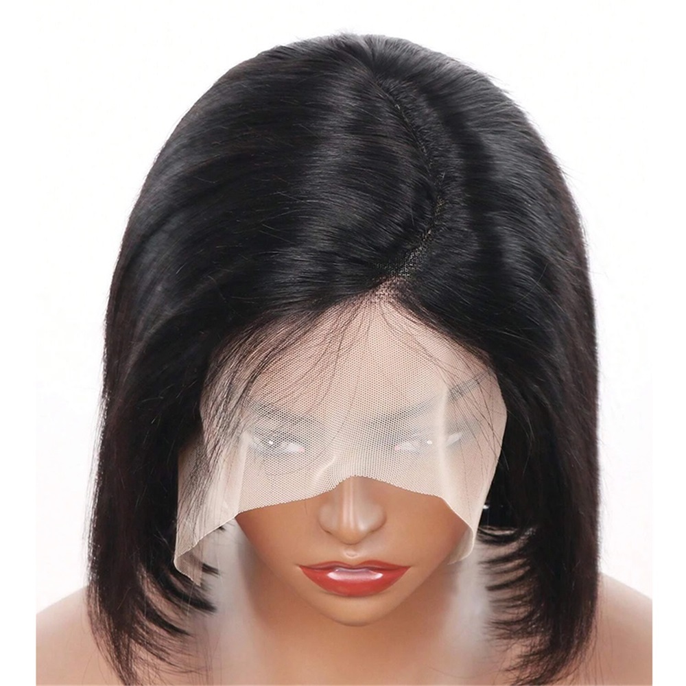 Short Straight Side Part Bob Human Hair Wigs Bob Part Lace Wigs Indian Hair Wigs