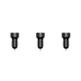 thumbnail image 3 of Sidaley de pantalla de dígitos de coche 3.1A Protección de sobrecorriente portátil Adaptador de carga USB dual para enchufe de encendedor Negro 3piezas, 3 of 6