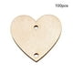 thumbnail image 4 of Wosthever Colgante de rodajas de de 100 piezas, corazón de estrella en blanco con agujero, recorte de Natural, artesanías hechas a mano Kits y herramientas para tallar corazón 30 mm Wosthever HA059723-04B, 4 of 6