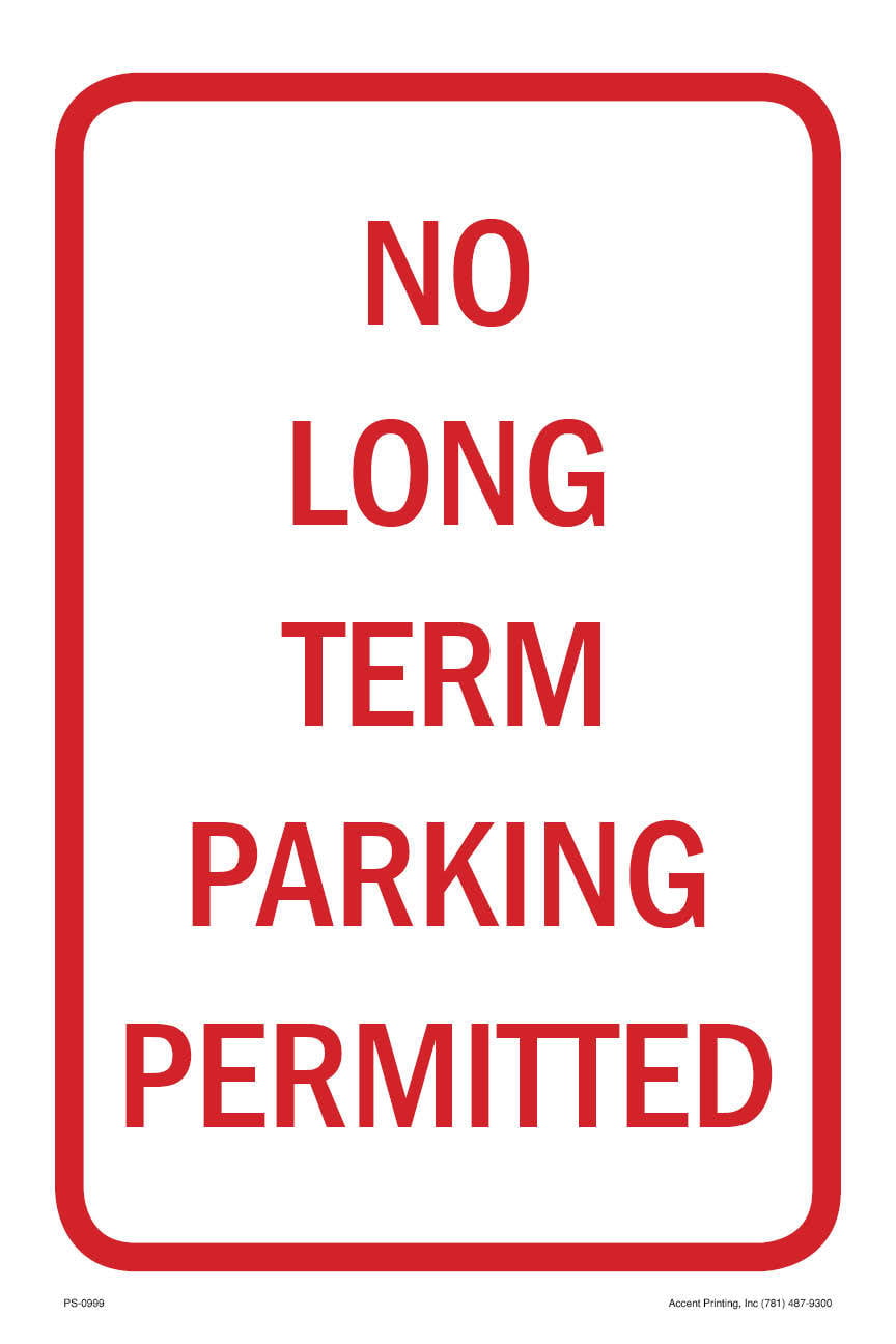 12/"w x 18/"h No Turn Around Parking Sign PVC Full Color