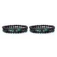 thumbnail image 2 of Guardurnaity 2 uds amantes encantadora 6mm circonitas fiesta de ocio * pulseras Multicolor joyería cuenta Popular verde pavo real verde pavo real verde pavo real verde 2piezas, 2 of 6