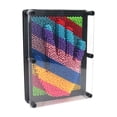 thumbnail image 6 of 3D Pin Art Sensory Toy Rainbow Needles Fidget Palm Board, Hand Press Impression Toy Plastic Pin Board For Kids Arouse Sense of Imagination Innovative Boundless Creativity S, 6 of 8