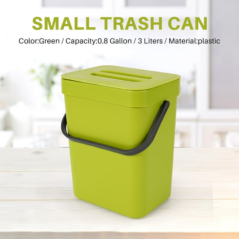 Small Plastic Trash Can, Office Wastebasket, Office Bins