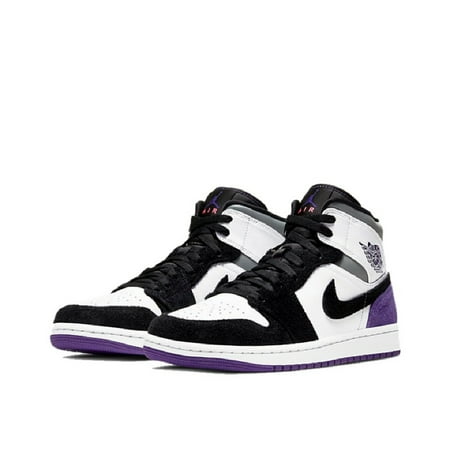 Nike Air Jordan 1 Mid Retro SE Union Black White Purple 852542-105 Men‘s Size 8-12