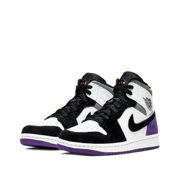 Nike Air Jordan 1 Mid Retro SE Union Black White Purple 852542-105 Men‘s Size 8-12