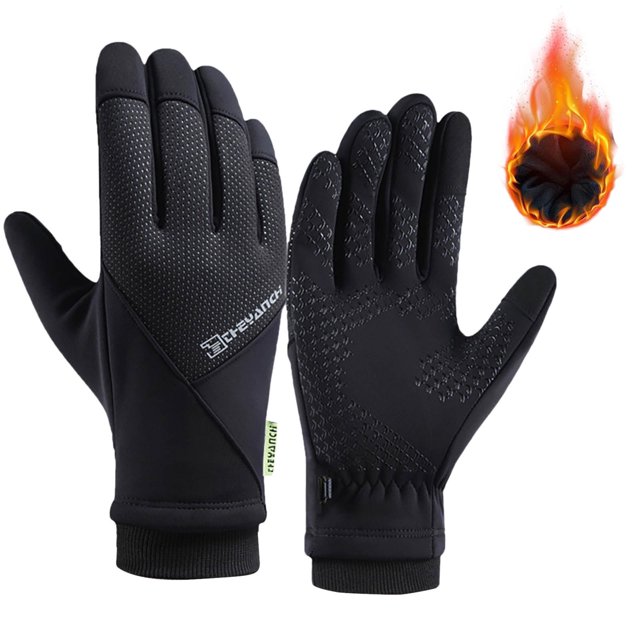 Weiqiqre Mens Womens Winter Gloves Adjustable Windproof Warm for Work Lightweight Thermal Cold Weather Gloves for Driving Cycling Running Riding