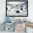 thumbnail image 3 of Designart 'Winter In Mountain Village' Traditional Framed Art Print, 3 of 4