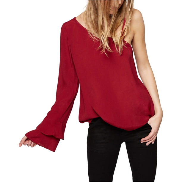 Blusa de Un solo hombro para mujer Sanctuary Clothing roja XL Un hombro