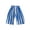 Blue, variant on Kids Vertical Striped Easy Pull on Wide Leg Casual Slacks for Boys Girls Comfortable Breathable School Wear Green 90