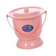 thumbnail image 5 of Orinal con escupidera y tapa, inodoro portátil compacto para personas mayores con asa Rosa, 5 of 9