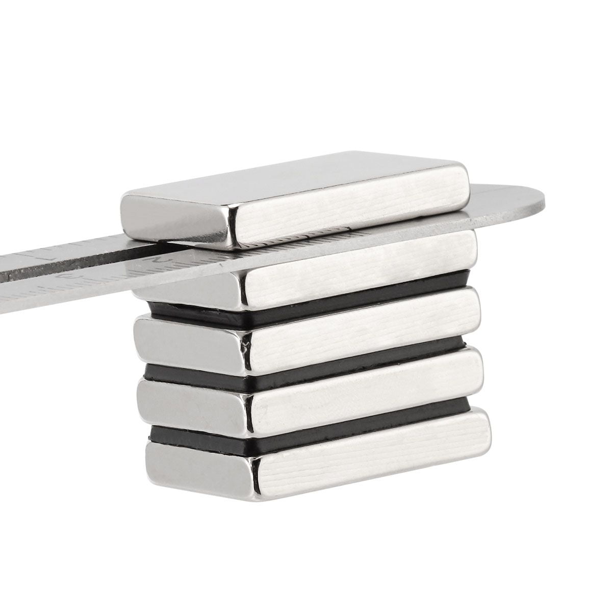 Gustave 15Pcs 1.18 x 0.79 x 0.2 Inch Neodymium Rare Earth Bar Magnets N38 Fridge Magnets Strong Permanent Block Magnets, 30 x 20 x 5 mm