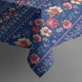 thumbnail image 4 of Pioneer Flower Floral Print Pattern Rectangle Tablecloth 60"x120",Waterproof Polyester Rectangle Table Cloth, Wipeable Spillproof Polyester Tablecloth for Dining, Camping, Indoor and Outdoor, 4 of 6