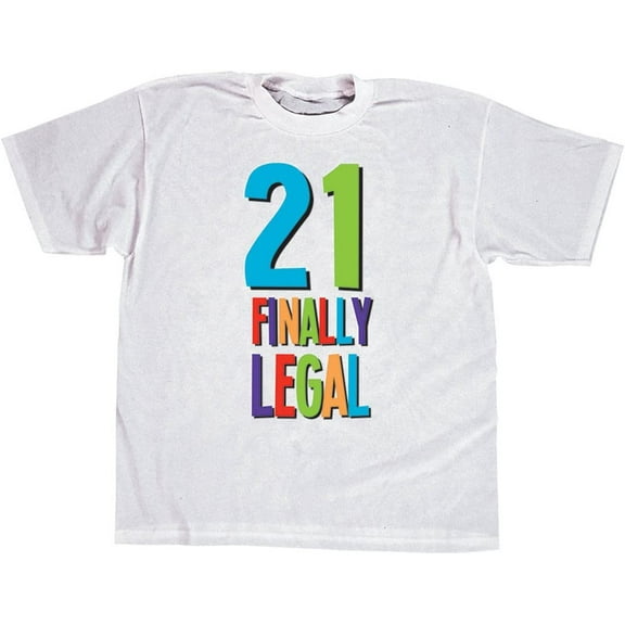 21 Finally Legal T-Shirt Birthday Party Favor