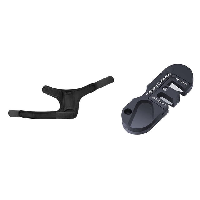Afilador de cuchillos portátil multifunción con funda para linterna de muñeca y linterna de buceo