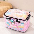 thumbnail image 4 of Bolsa de picnic con dibujos animados de Sanrio Kuromi Cinnamoroll, bolsa de hielo, bolsa de aislamiento para exteriores con melodía, bolsa de almacenamiento de hielo, bolsa de almuerzo con aislamiento, 4 of 5